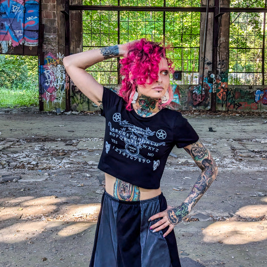 Ouija crop tee